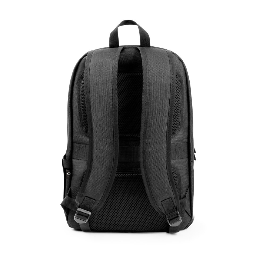 Mochila promocional con bolsillo para botella y acolchado ergonómico